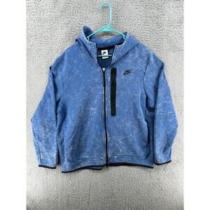 Nike Tech Fleece Faded Blue Full Zip Jacket Hoodie Men's Sz XL DM6515-407NWT